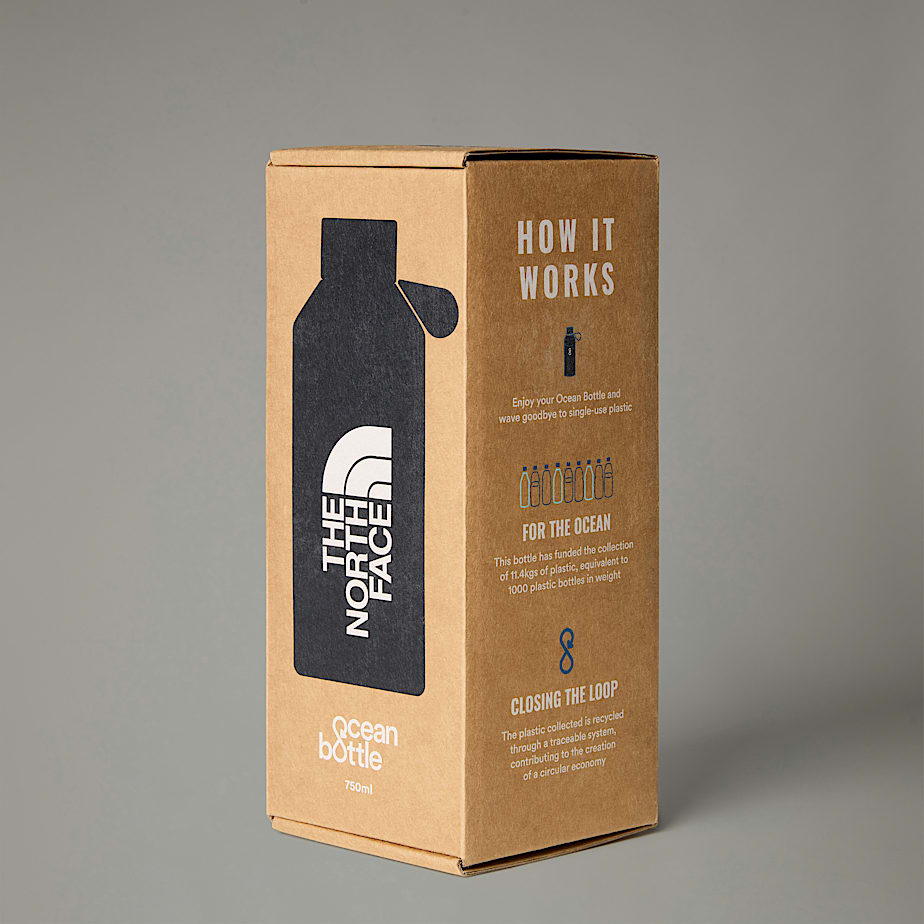 Women The North Face X Ocean Bottle 0.65L Water Bottles Black | NF0A27E4D