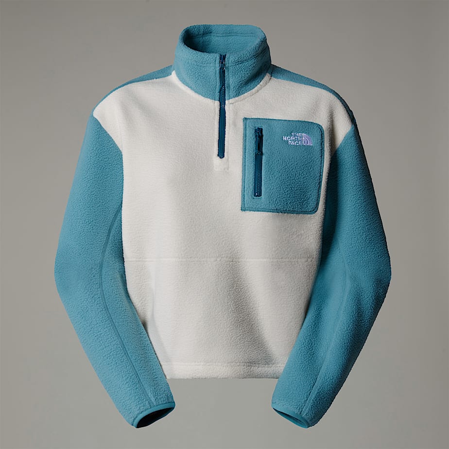 Women The North Face Yumiori 1/4 Zip Fleece Jacket Pullover Blue | NF0A39B5Q