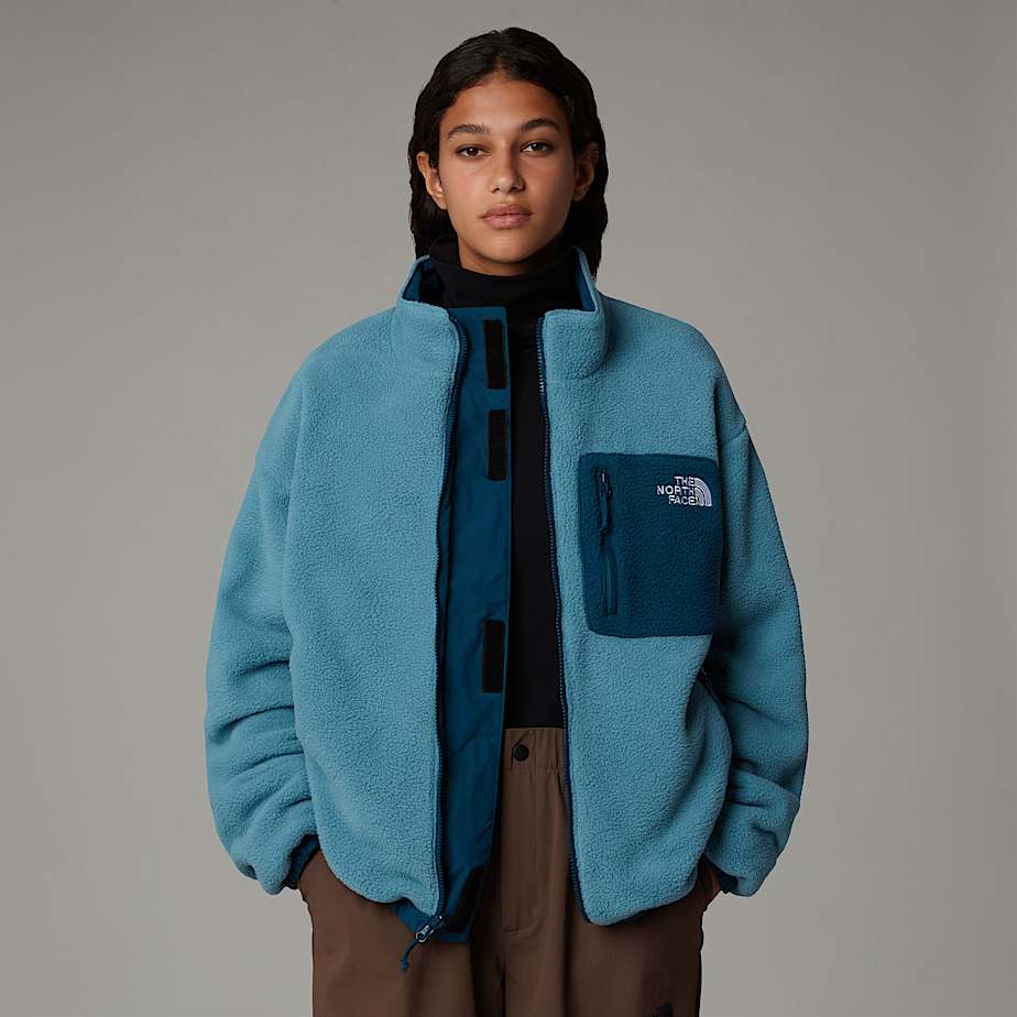 Women The North Face Yumiori Reversible Fleece Jackets Blue | NF0A40L6E